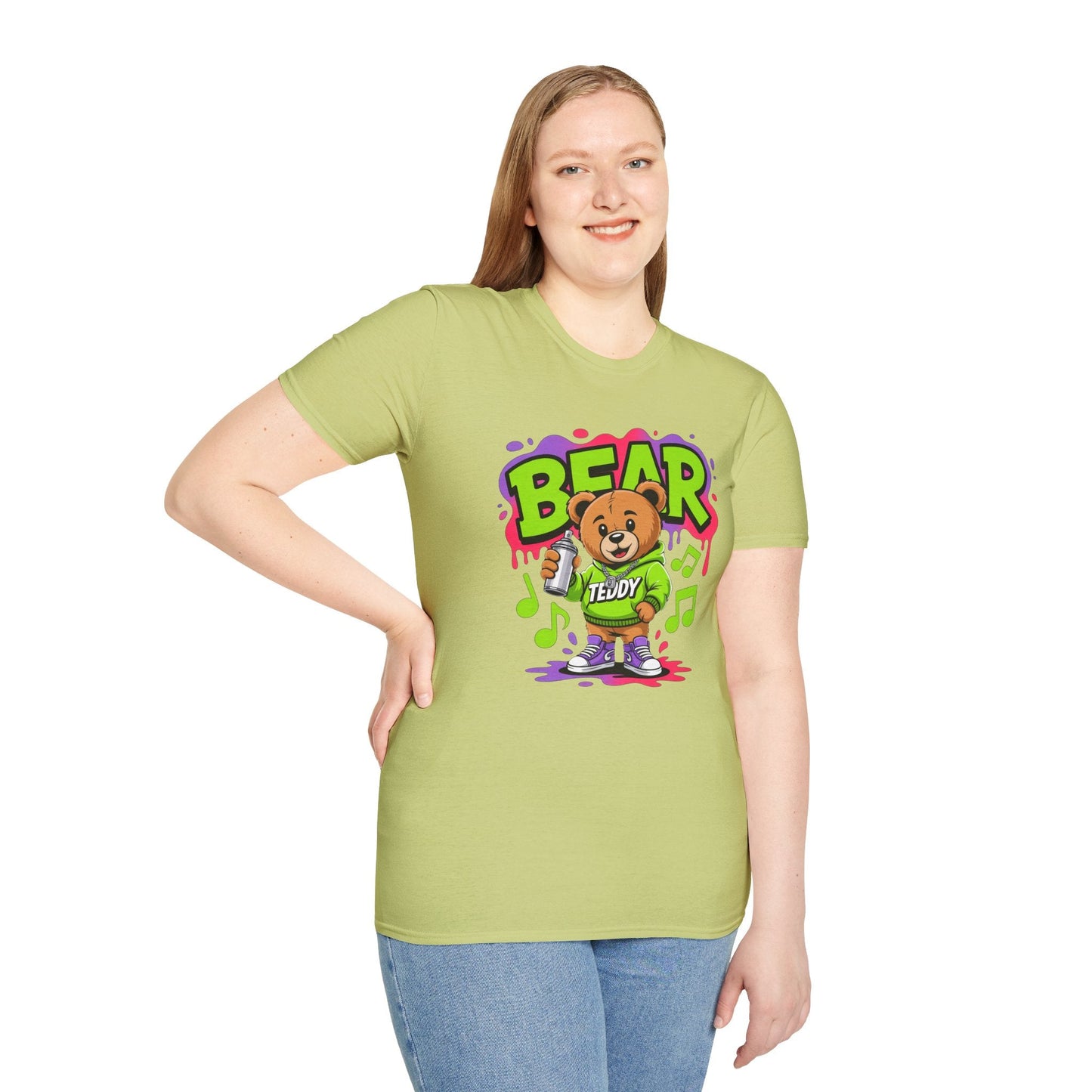 Funny Animal Cartoon T Shirt Unisex Softstyle Graphic Tee Gildan 64000 Animation Tee