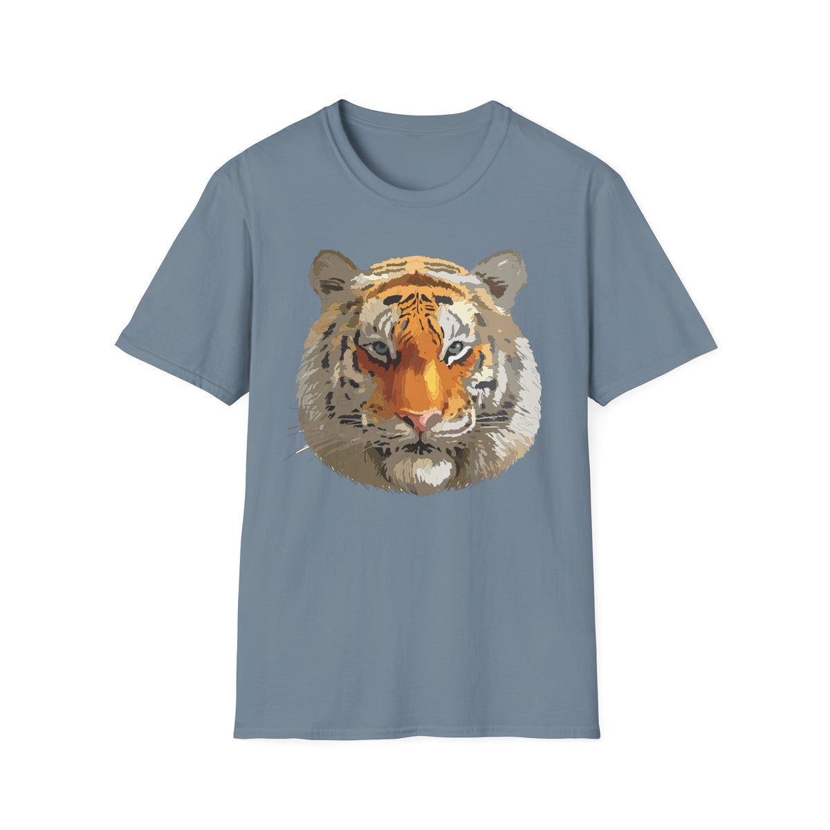 Tiger Face T-Shirt | Realistic Orange Bengal Illustration