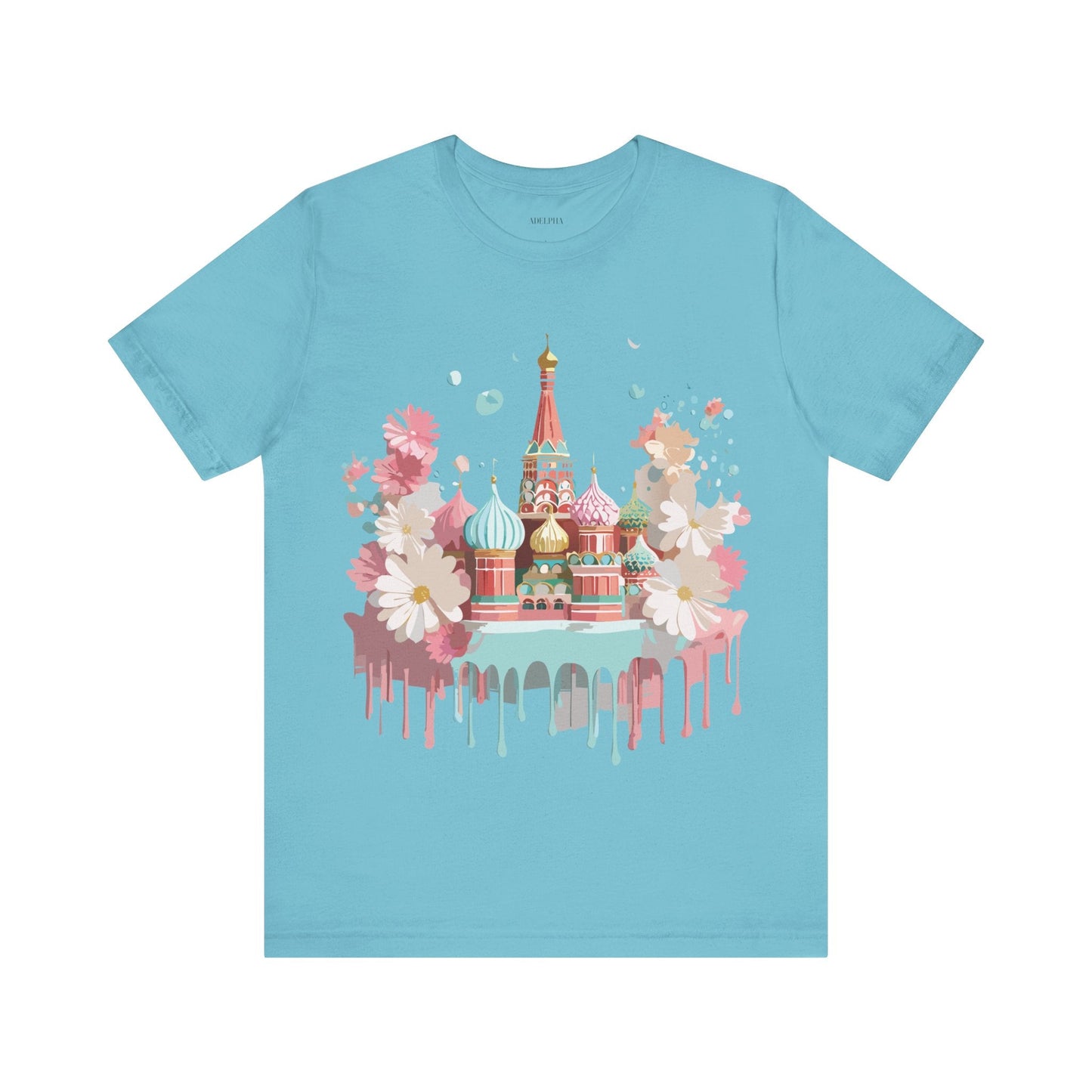 Unisex Graphic Tee With Vintage Moscow Artwork By Adelpha Premium Short Sleeve Shirt