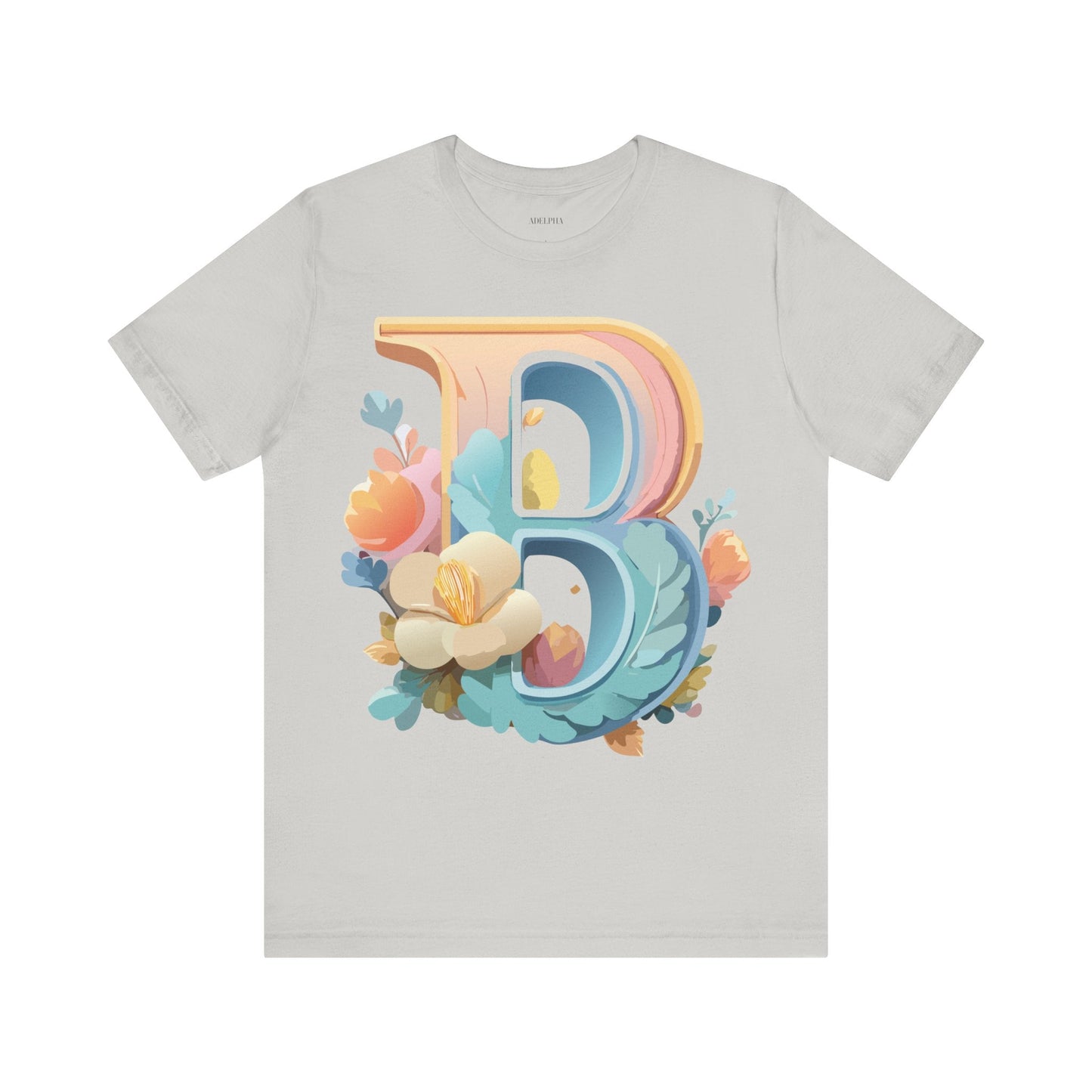 Letter B Graphic Tee Unisex Jersey Short Sleeve Shirt By Adelpha Vintage Artwork