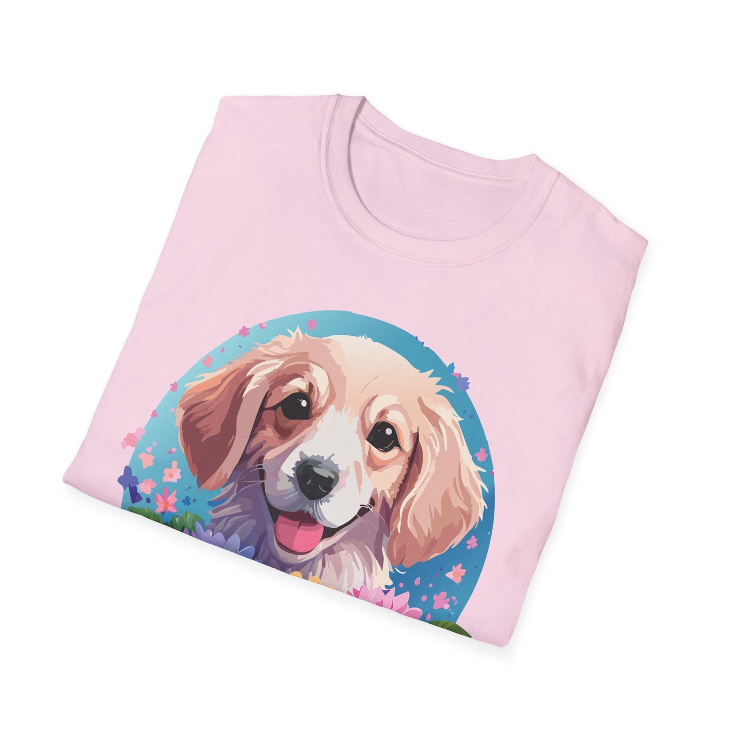Unisex Dog Shirt Animal Tee Gildan Softstyle 64000 100 Percent Cotton