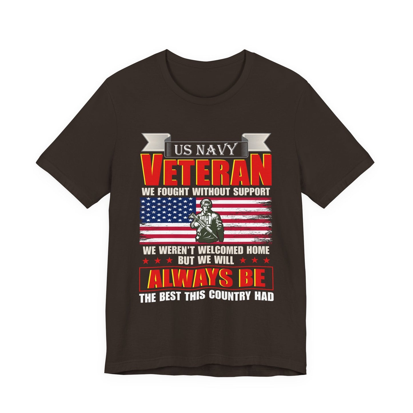Army Veteran Patriotic Graphic Design Unisex Cotton T-Shirt v42