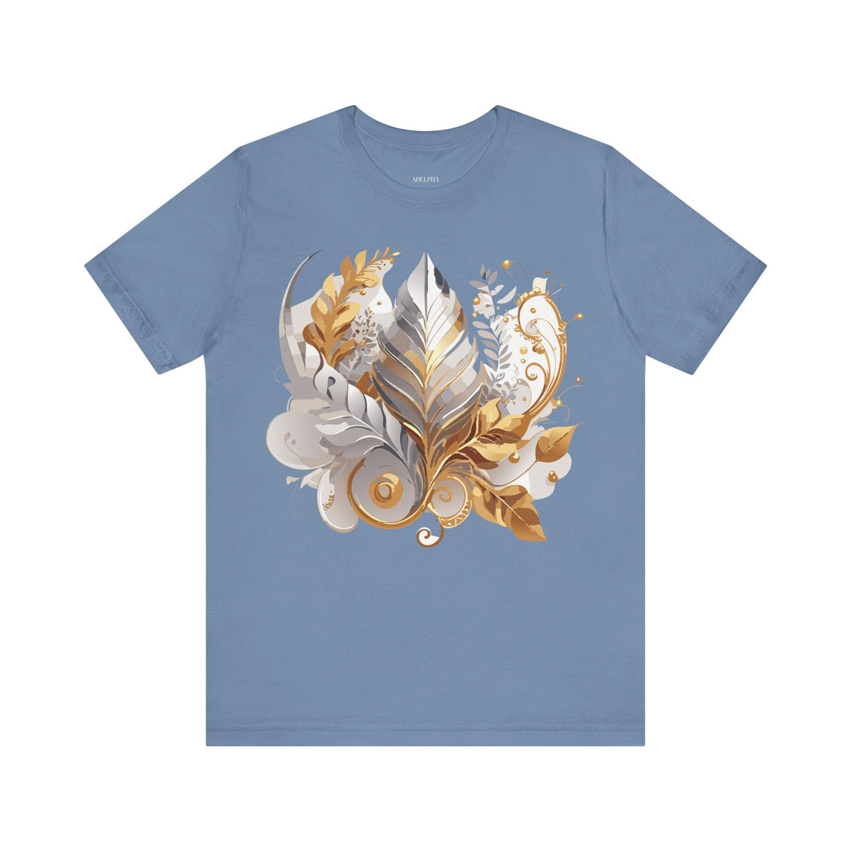 Jewelry Graphic Unisex Cotton Bella+Canvas Tee with Gemstones Art Design m46