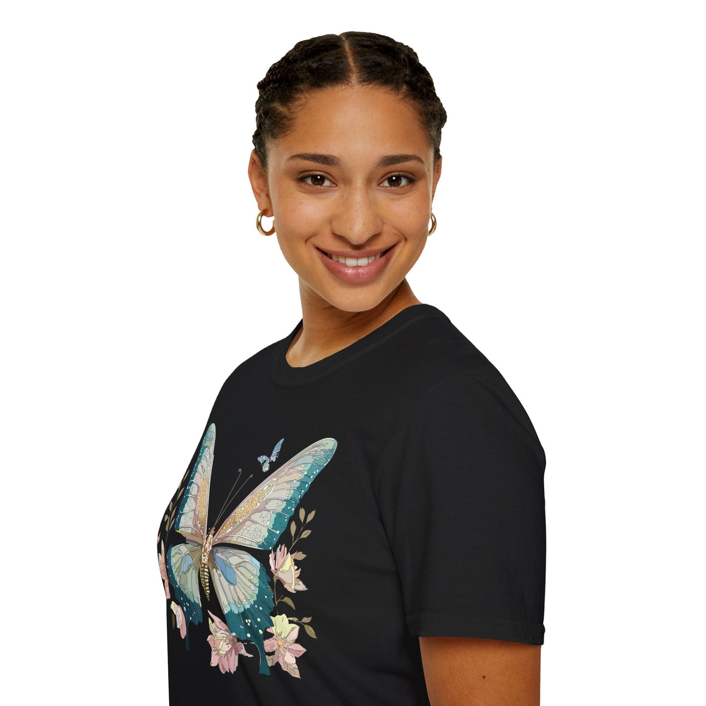 Butterfly T Shirt Unisex Softstyle Short Sleeve Gildan 64000 Monarch Inspired Shirt