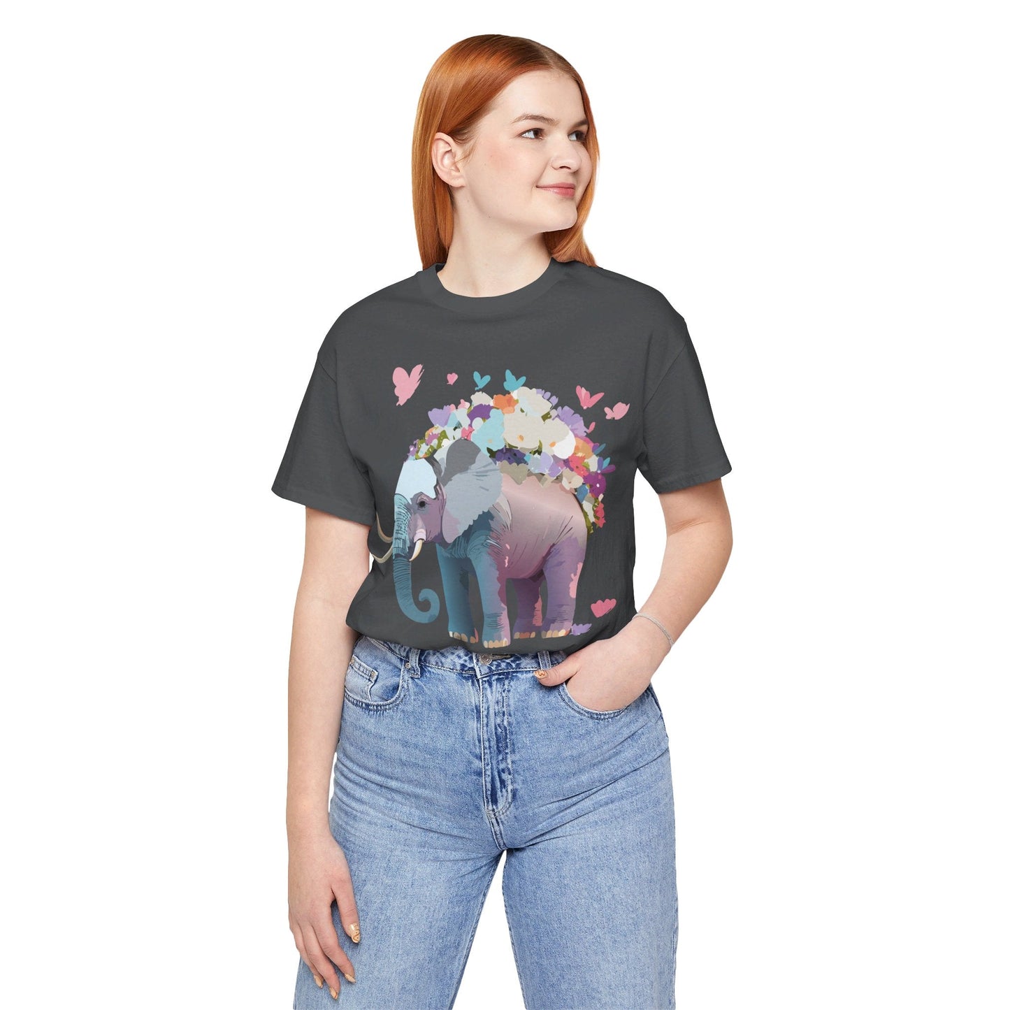 Elephant Shirt Graphic Tee Unisex Vintage Inspired Art Design By Adelpha Original Artwork