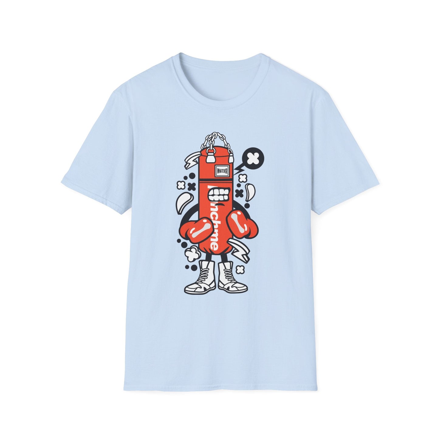 Cartoon Tee Shirt Unisex Animation Graphic Tee Funny Tee Cotton Softstyle 64000 Gildan