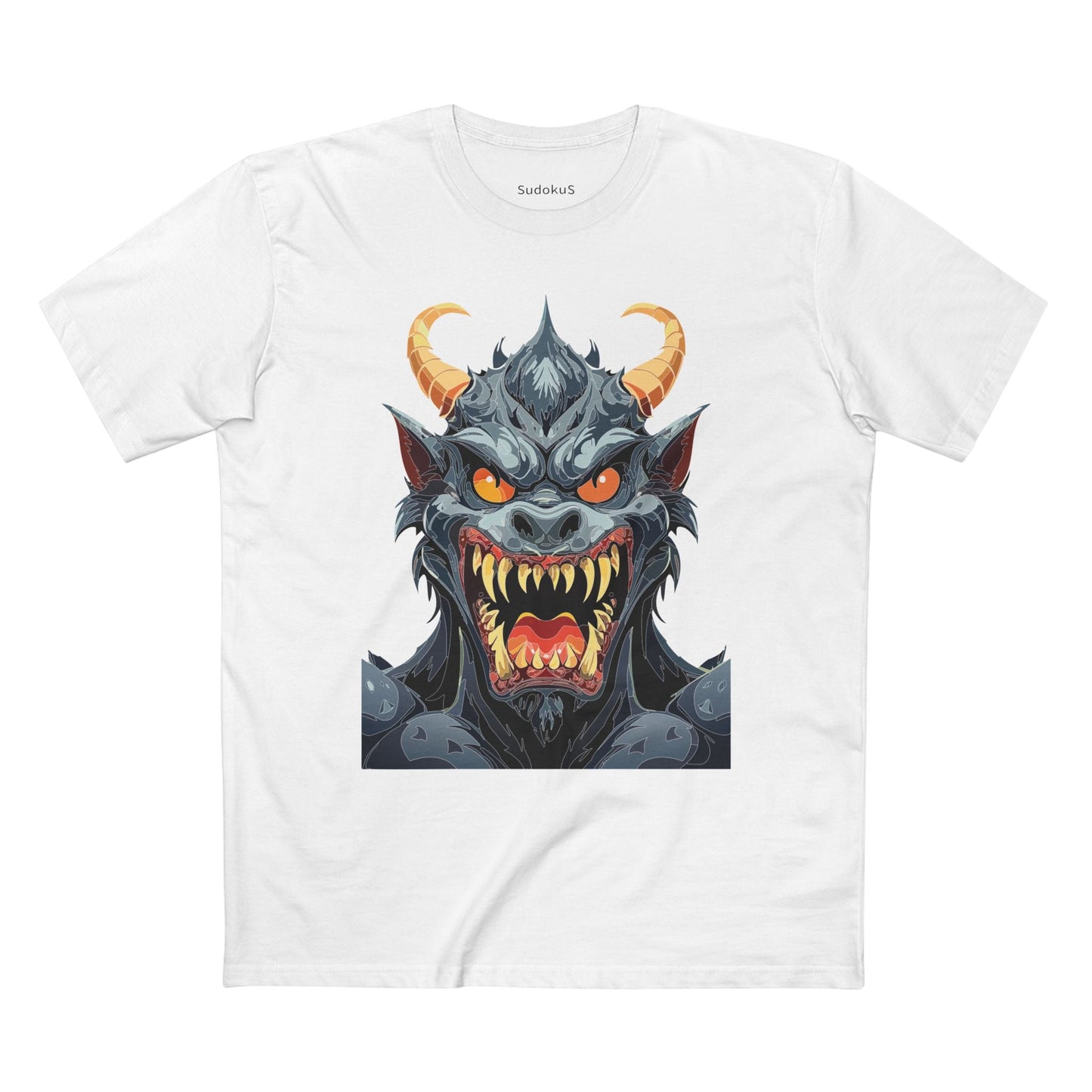 Cartoon Monsters Graphic Unisex 100 Cotton Staple Tee 3