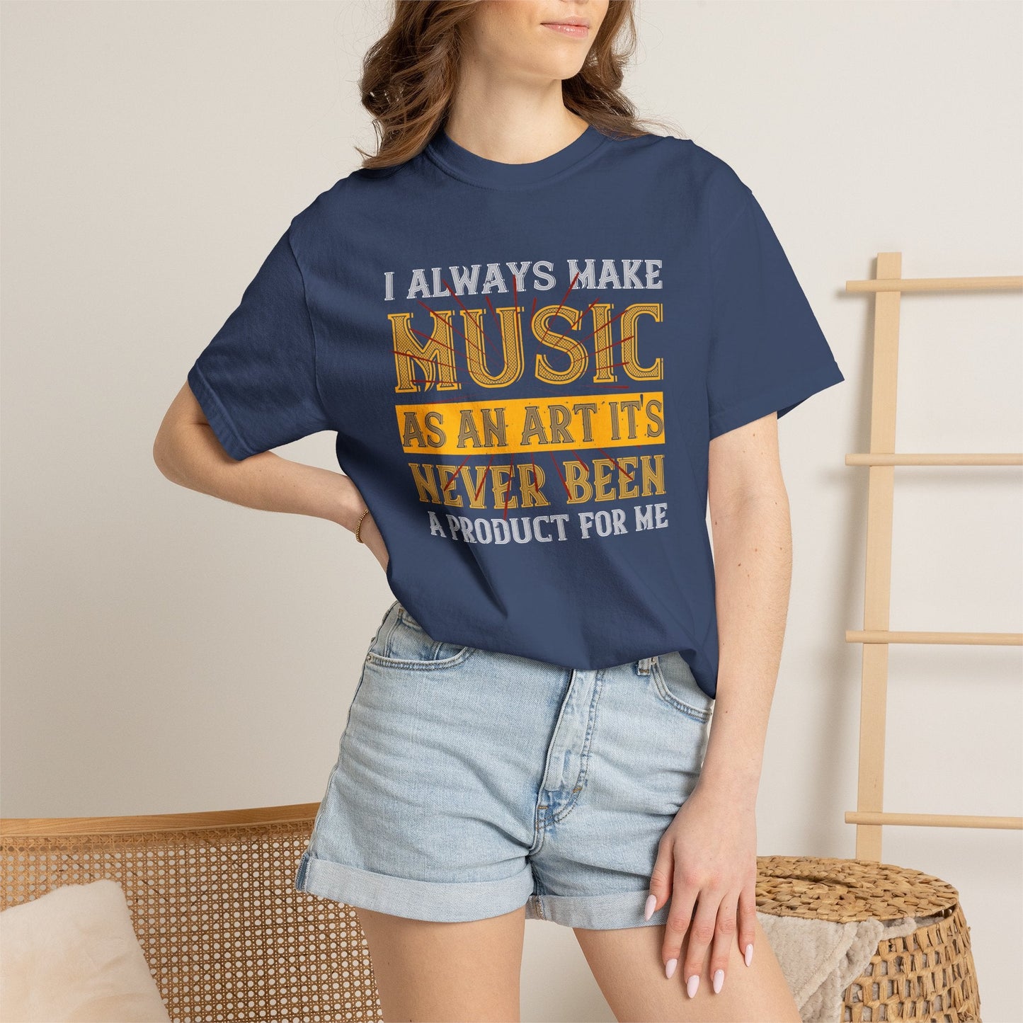 Music Graphic Design Unisex Cotton T-shirt m4