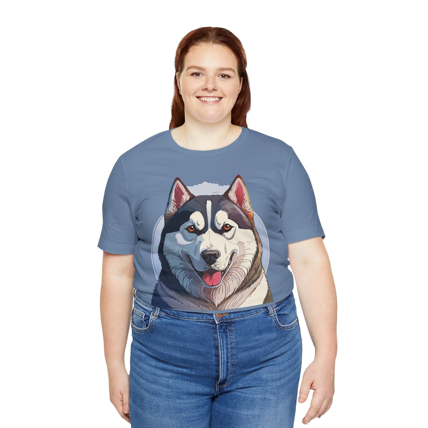 Unisex Animal Shirt Art Design Tee With Wild Animals Graphic Print Short Sleeve Style