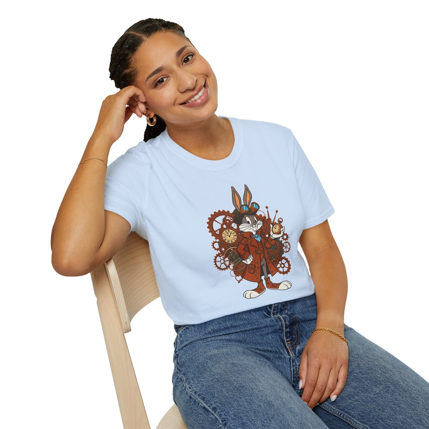 Bugs Bunny Shirt Unisex T Shirt Cartoon Tee 100 Percent Cotton Gildan Softstyle Graphic Tee