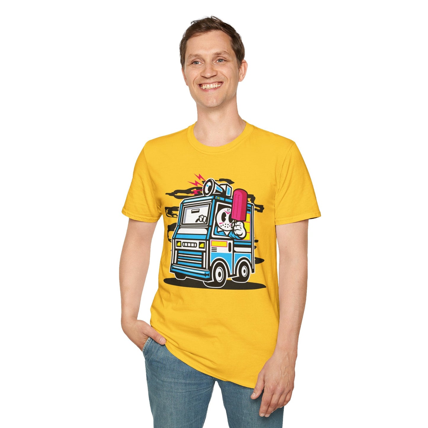Cartoon T Shirt Animation Tee Funny Unisex Softstyle Gildan 64000 100 Percent Ring Spun Cotton