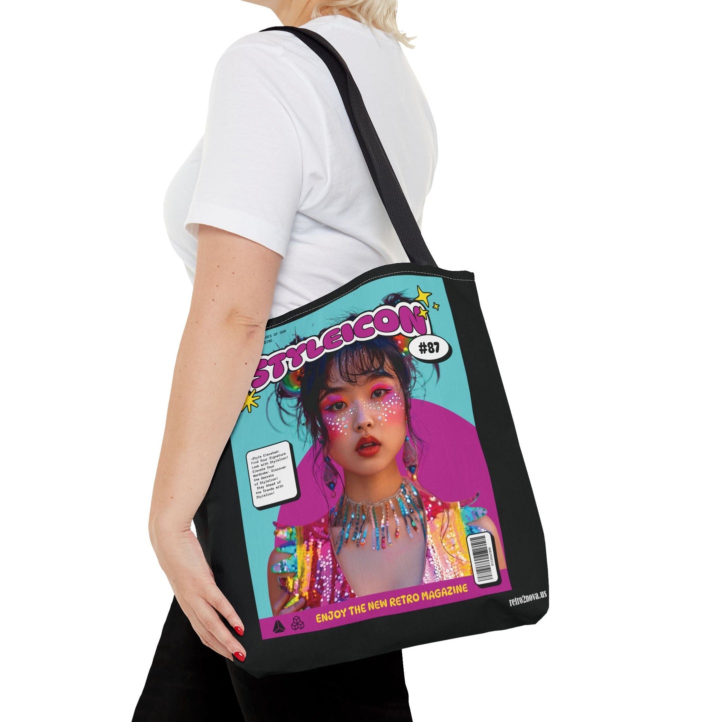 Magazine Cover Canvas Tote Bag By Retro2Nova Stylish Durable Everyday Carry Free Shipping