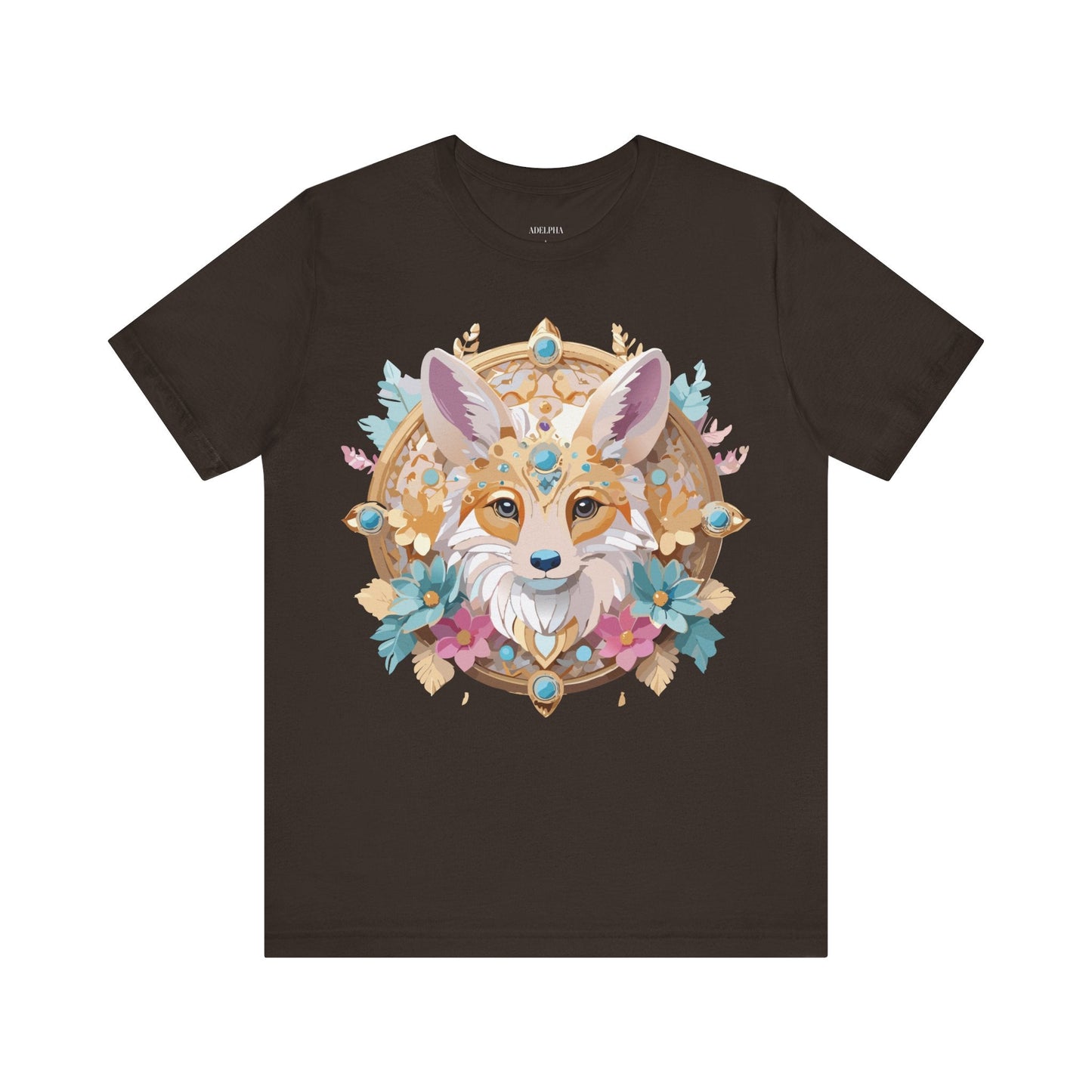 Unisex Graphic Tee From Adelpha Medallion Art Design Vintage Inspired Look Everyday Wear Style
