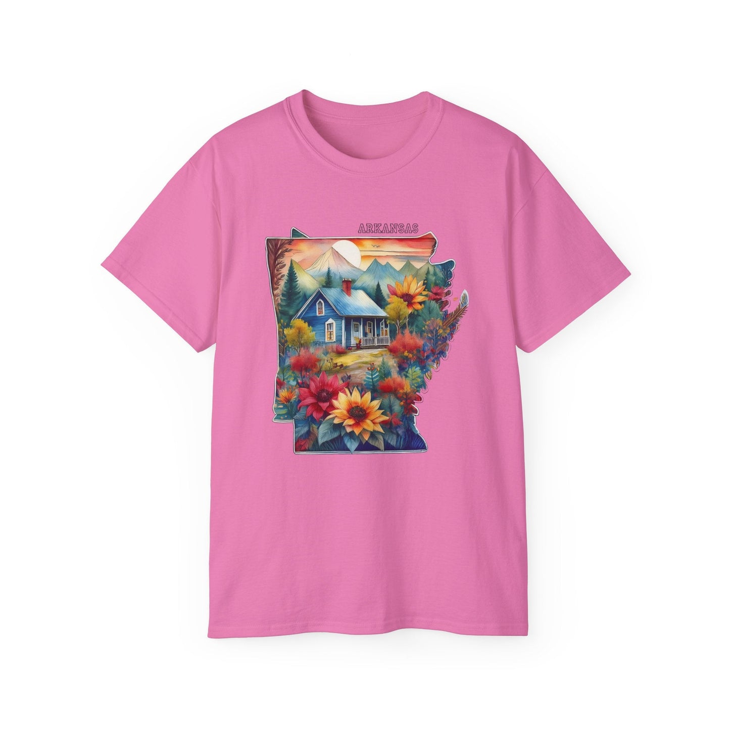 Arkansas Graphic Unisex Cotton T‑Shirt 2