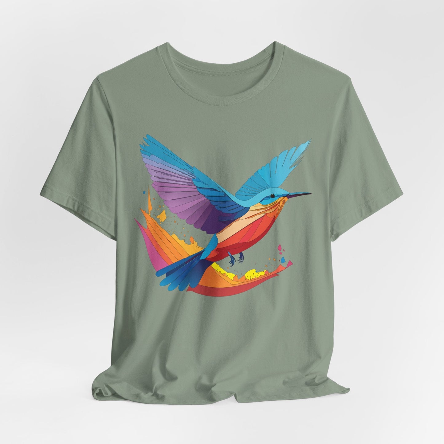 Unisex Animal Shirt Art Design Tee With Wild Animals Print Soft Comfortable Short Sleeve Tee