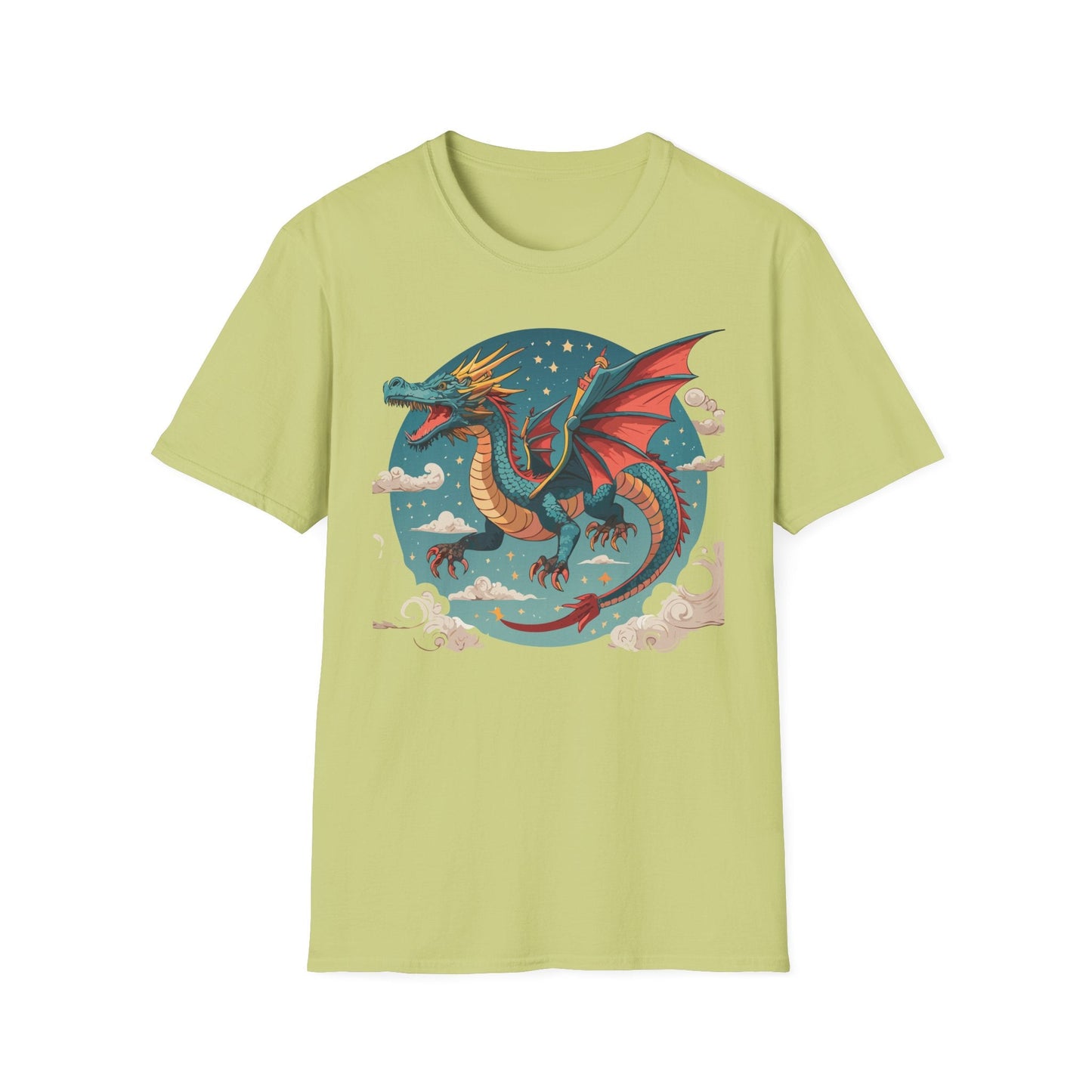 Dragon Graphic Unisex 100 Cotton Tee with Animal Artwork Design 20