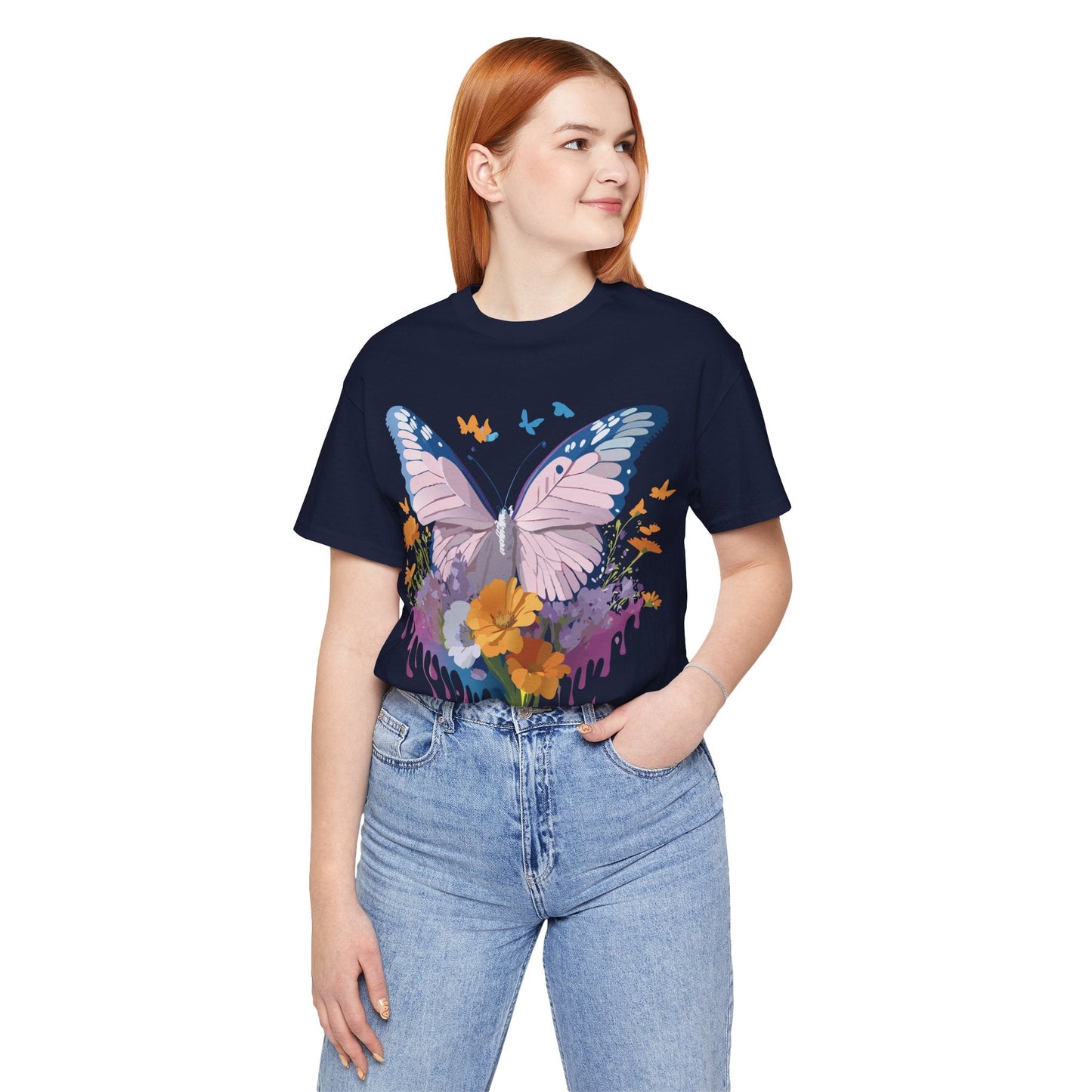 Butterfly Graphic Tee Unisex Jersey Short Sleeve Adelpha Art Design