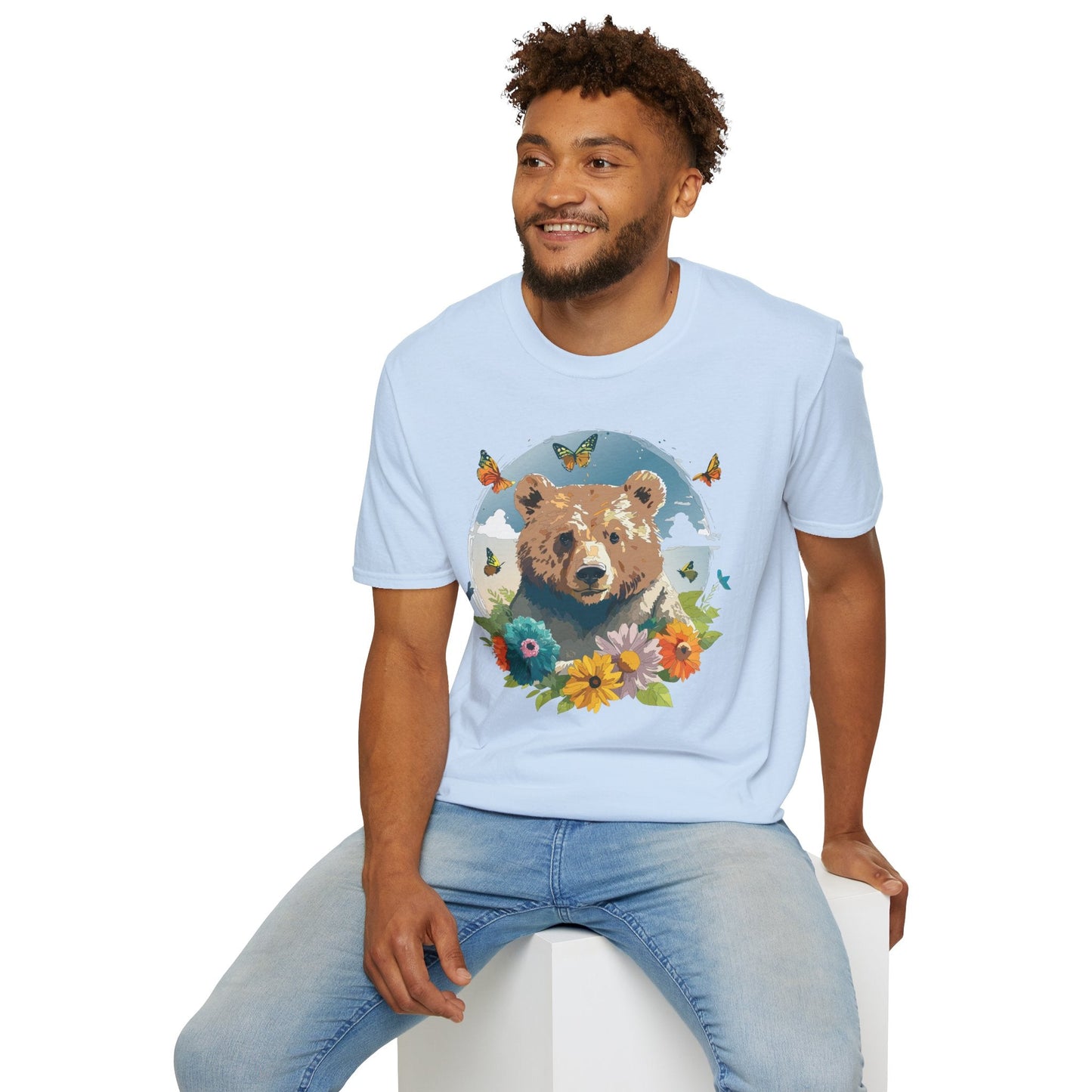 Bear T Shirt Unisex Teddy Bear Tee Softstyle 64000 Ring Spun Cotton Tee Lightweight Breathable