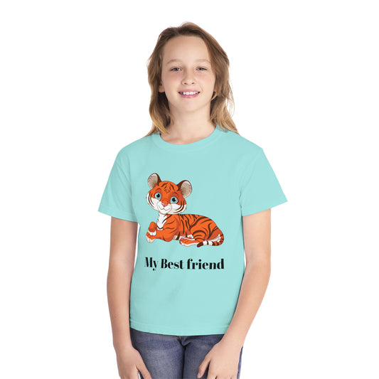 Youth Tee Shirt with Baby Tiger