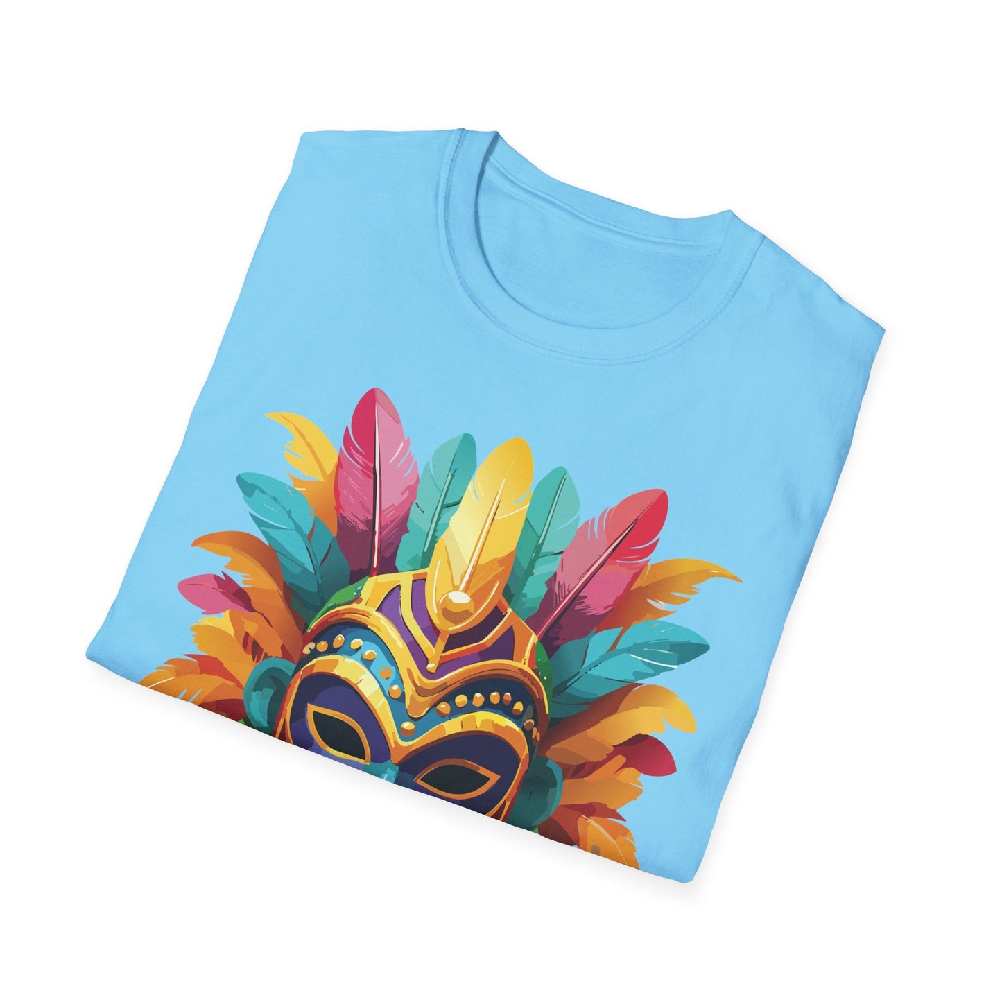 Mask Tee Shirt Unisex Masquerade Design Gildan Softstyle 64000 100 Percent Ring Spun Cotton Tee