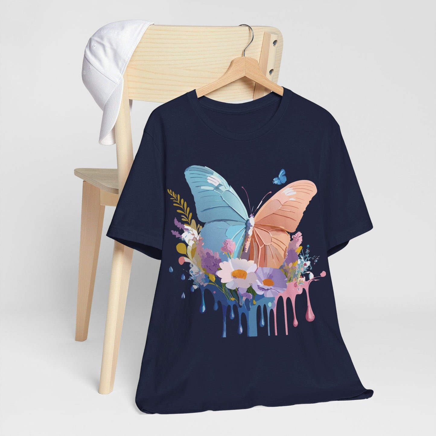 Butterfly Graphic Tee Adelpha Unisex Short Sleeve Art Design
