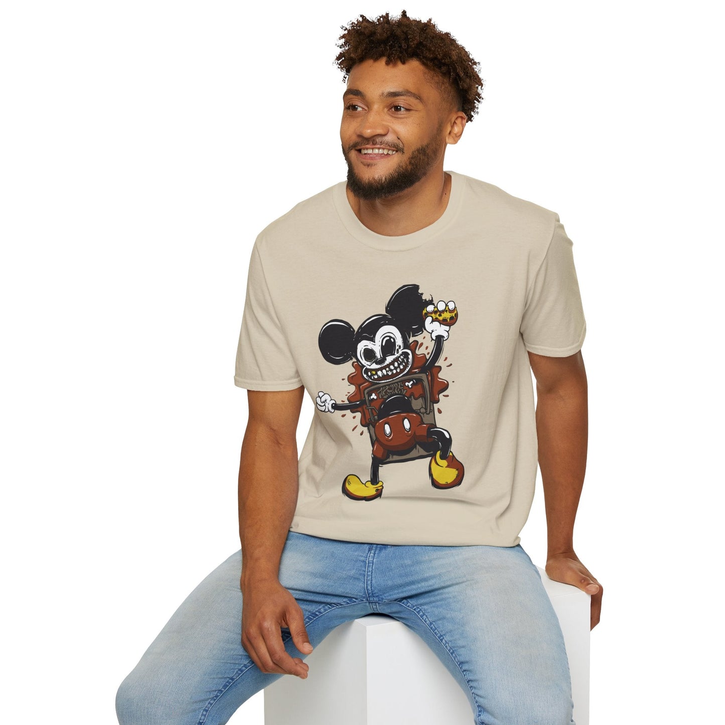 Cartoon T Shirt Animation Tee Unisex Gildan Softstyle 64000 100 Percent Cotton Comfort