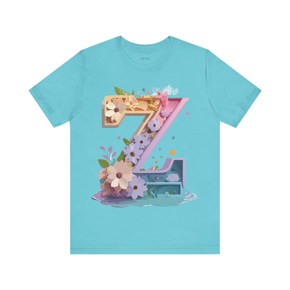 Letter Z Graphic Unisex Cotton Bella+Canvas Tee with Art Letter Design