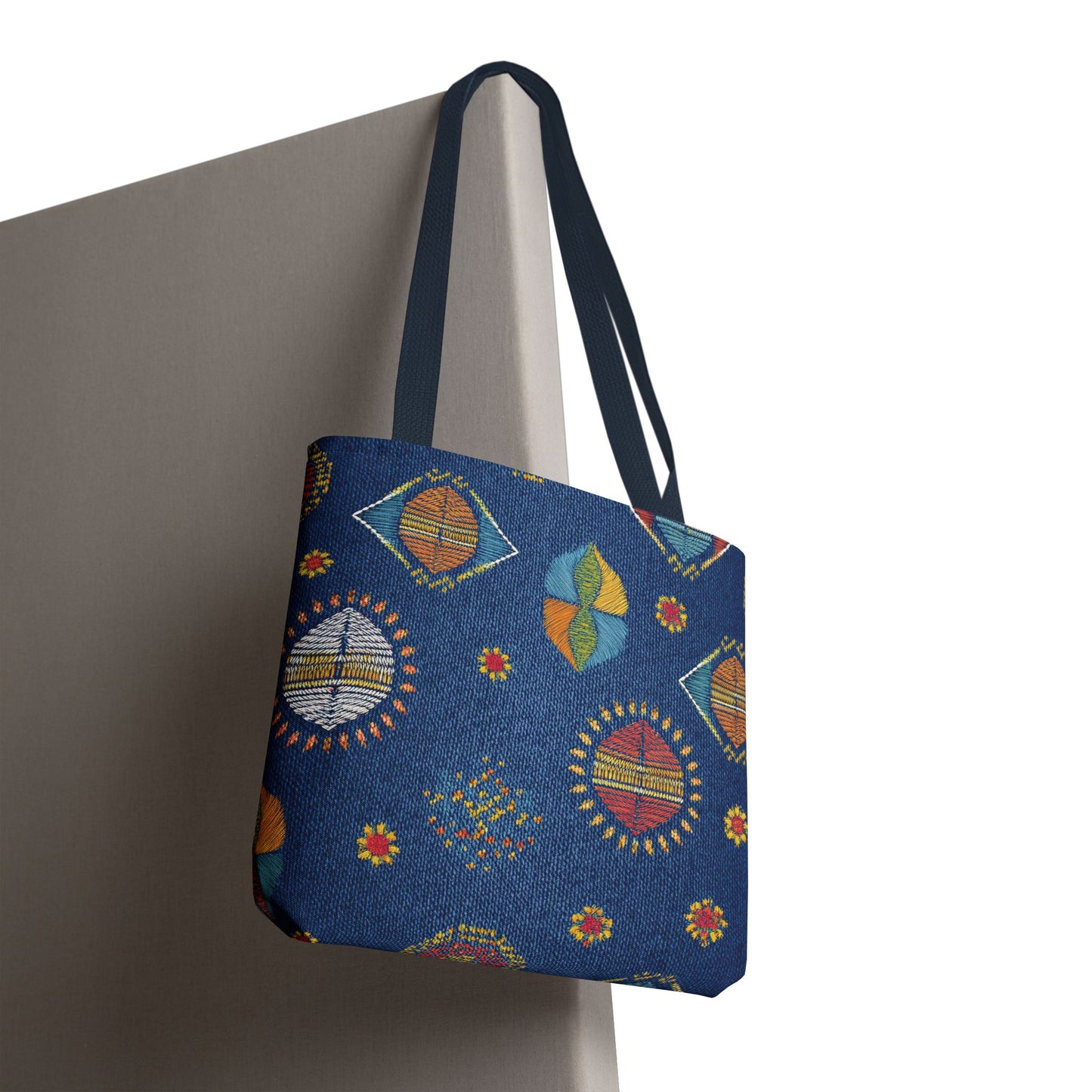 Diwali Graphic Denim Fabric Imitation Print Unisex Canvas Bag Poly Spun 3 Sizes Tote Bag 205-5