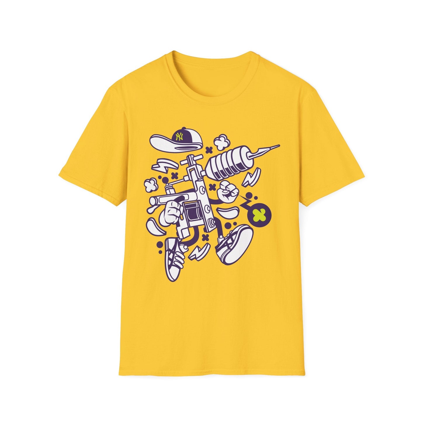 Cartoon Animation T Shirt Funny Tee Shirt Unisex Gildan Softstyle 64000 100 Percent Ring Spun Cotton