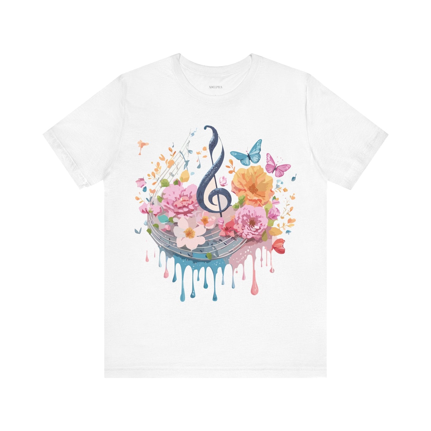 Adelpha Graphic T Shirt Unisex Jersey Short Sleeve Vintage Inspired Artwork Music Tee