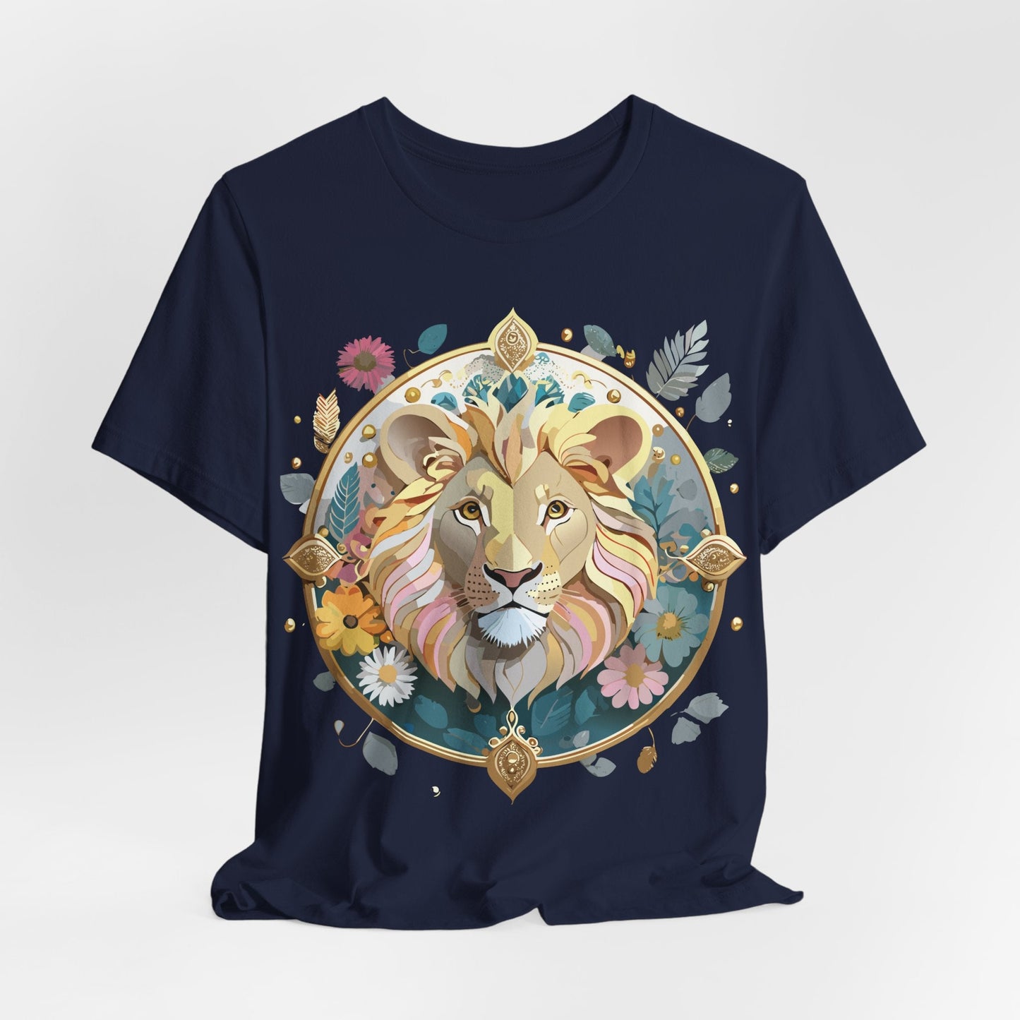 Adelpha Medallion Graphic Tee Unisex Short Sleeve Vintage Inspired Art Design Shirt