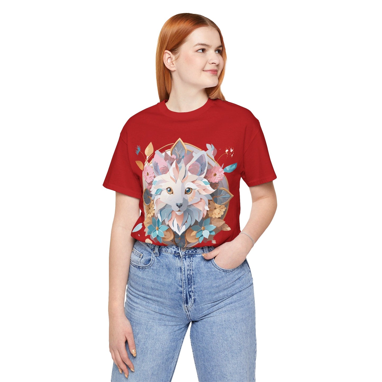 Medallion Graphic Unisex 100 Cotton Vintage Animal Medal Artwork Tee 89