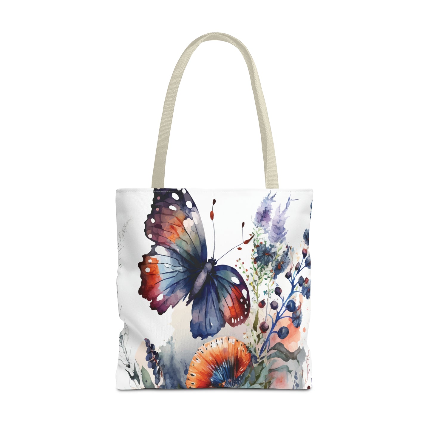 Canvas Bag with Butterfly Prints