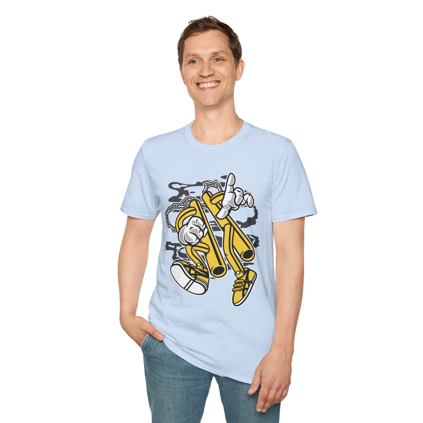Cartoon T Shirt Animation T Shirt Funny Tee Unisex Softstyle 100 Percent Cotton 64000