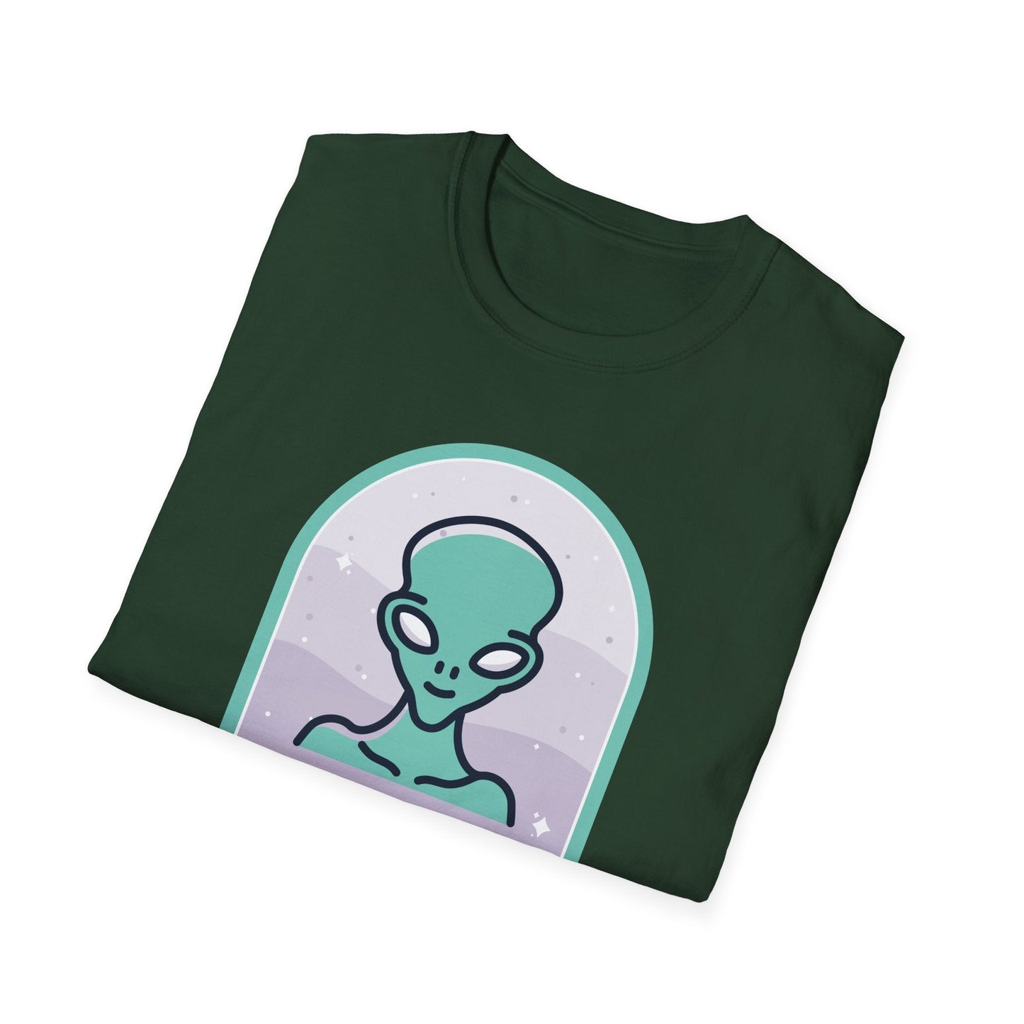 Alien Graphic TShirt  Take Me to Your Leader Retro Space Tee
