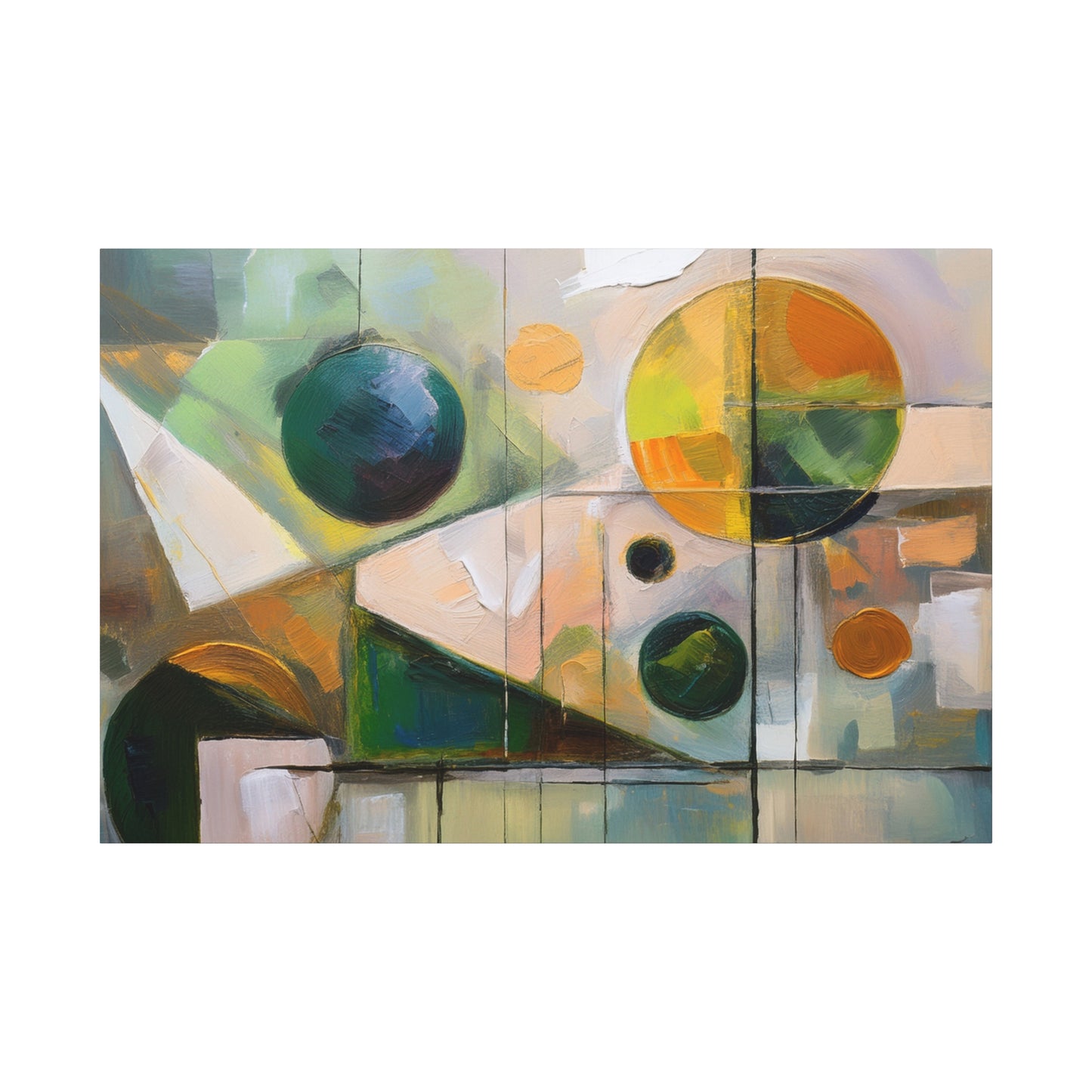 Abstract Oil Painting Print Canvas 24x16, 30x20, 36x24, 48x32, 60x40 Bright Latex Inks, Pine-Wood Inner Frame ABH-68