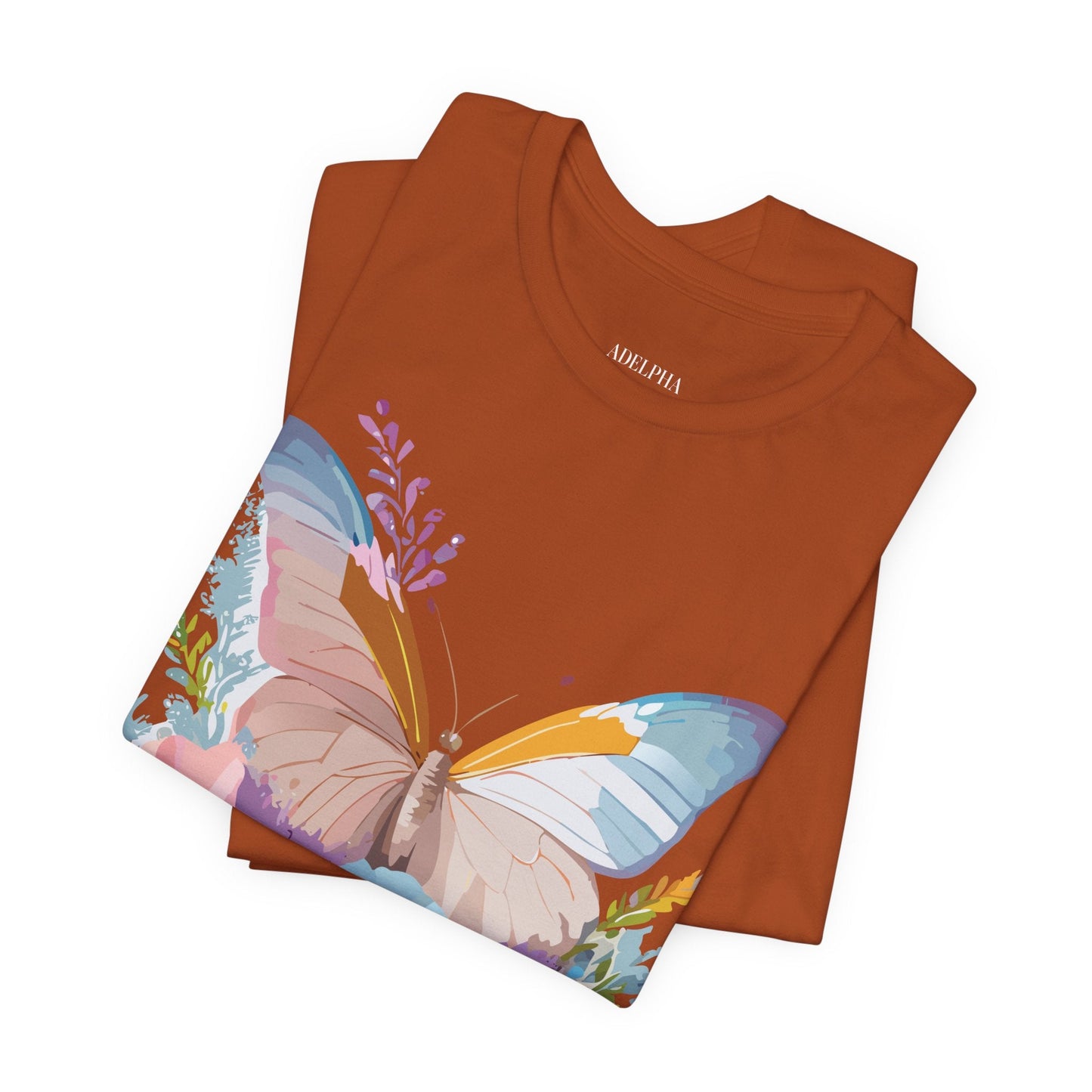 Butterfly Graphic T Shirt Unisex Adelpha Vintage Art Design Tee