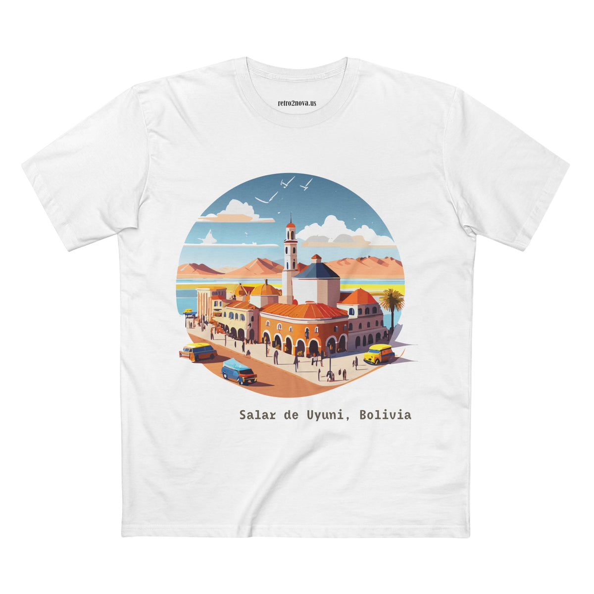 Salar de Uyuni Bolivia landscape T-Shirt | Salt Flats travel tee