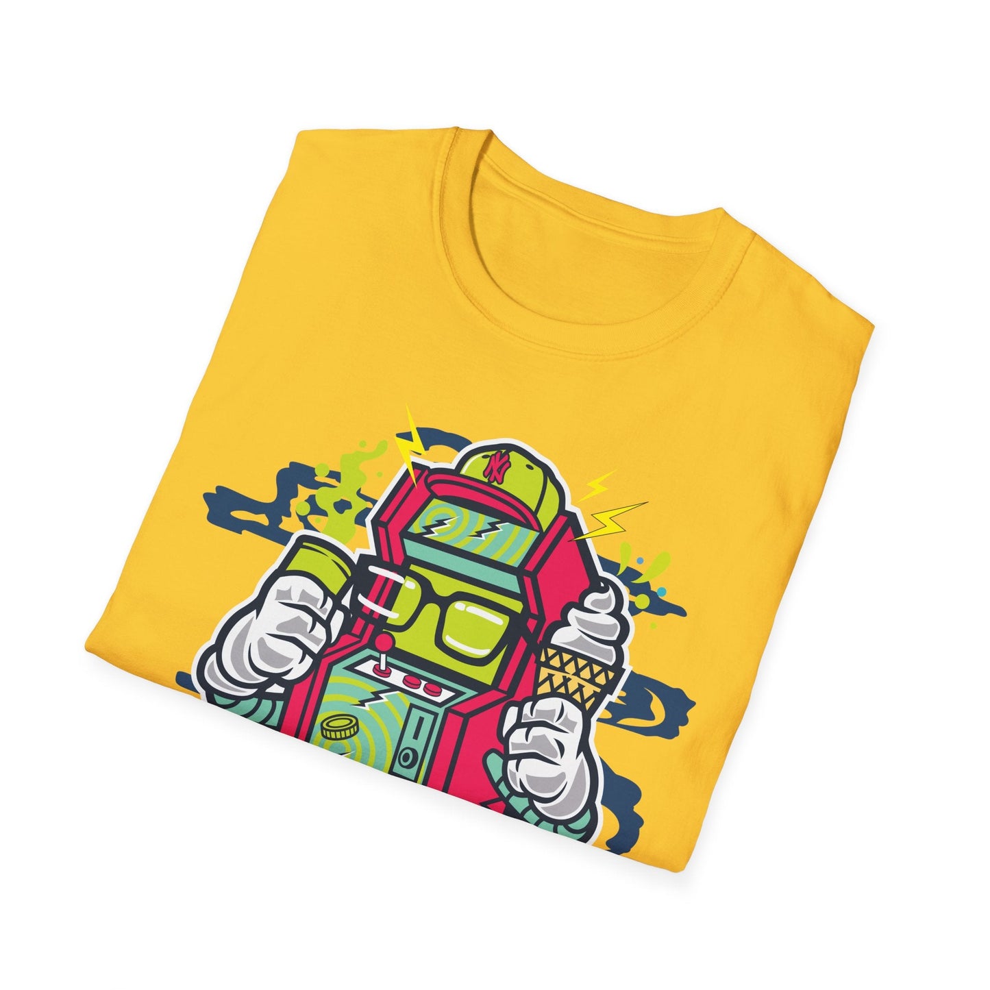 Cartoon T Shirt Animation Tee Funny Graphic Unisex Gildan Softstyle 64000 100 Percent Cotton