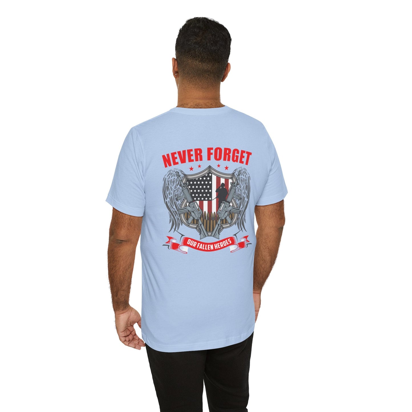 Army Veteran Patriotic Graphic Design Unisex Cotton T-Shirt v39