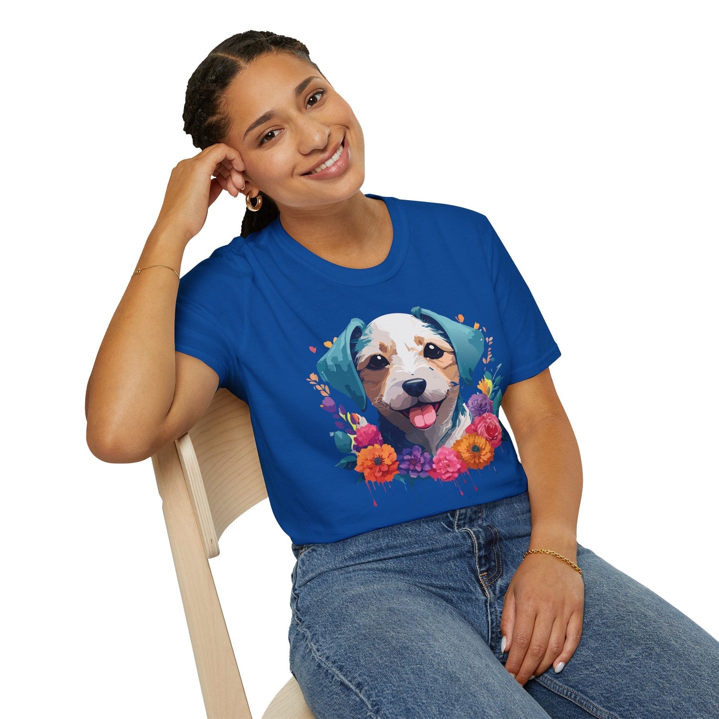 Dog Shirt Unisex Animal Tee Softstyle 64000 Gildan RingSpun Cotton