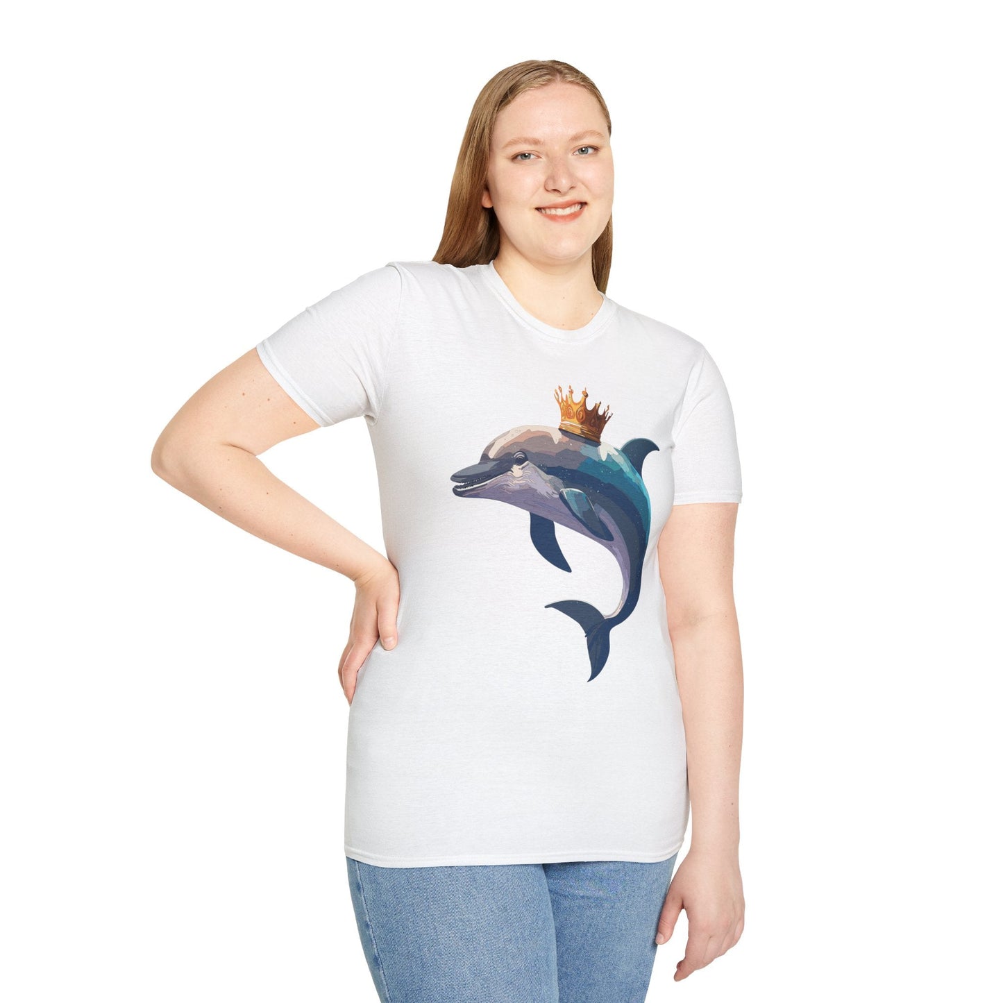 Dolphin Shirts Unisex Gildan Softstyle 64000 100 Percent Cotton Tee For Animal Lovers