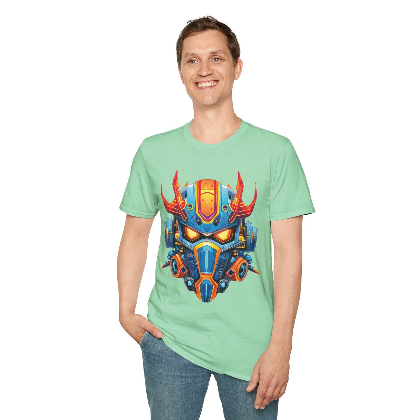 Cyborg Tee Unisex Robot And Terminator Shirt Gildan Softstyle 64000 Ring Spun Cotton