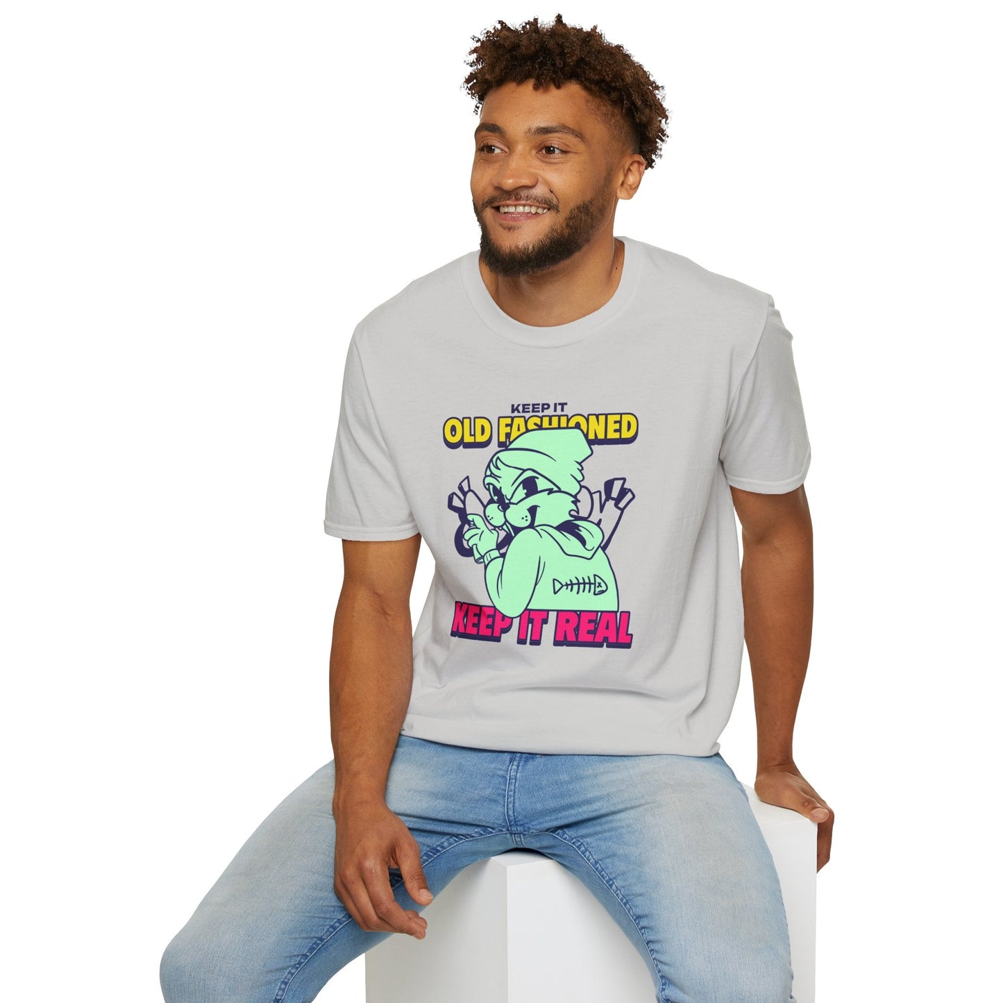 Funny Animals Tees Unisex T Shirt Gildan Softstyle 64000 100 Percent Ring Spun Cotton