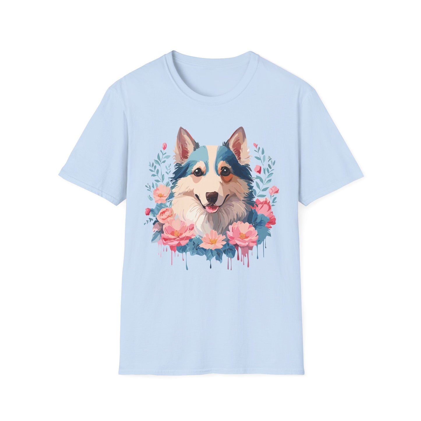 Dog Shirt Unisex Animal Tee Softstyle Cotton Lightweight Breathable