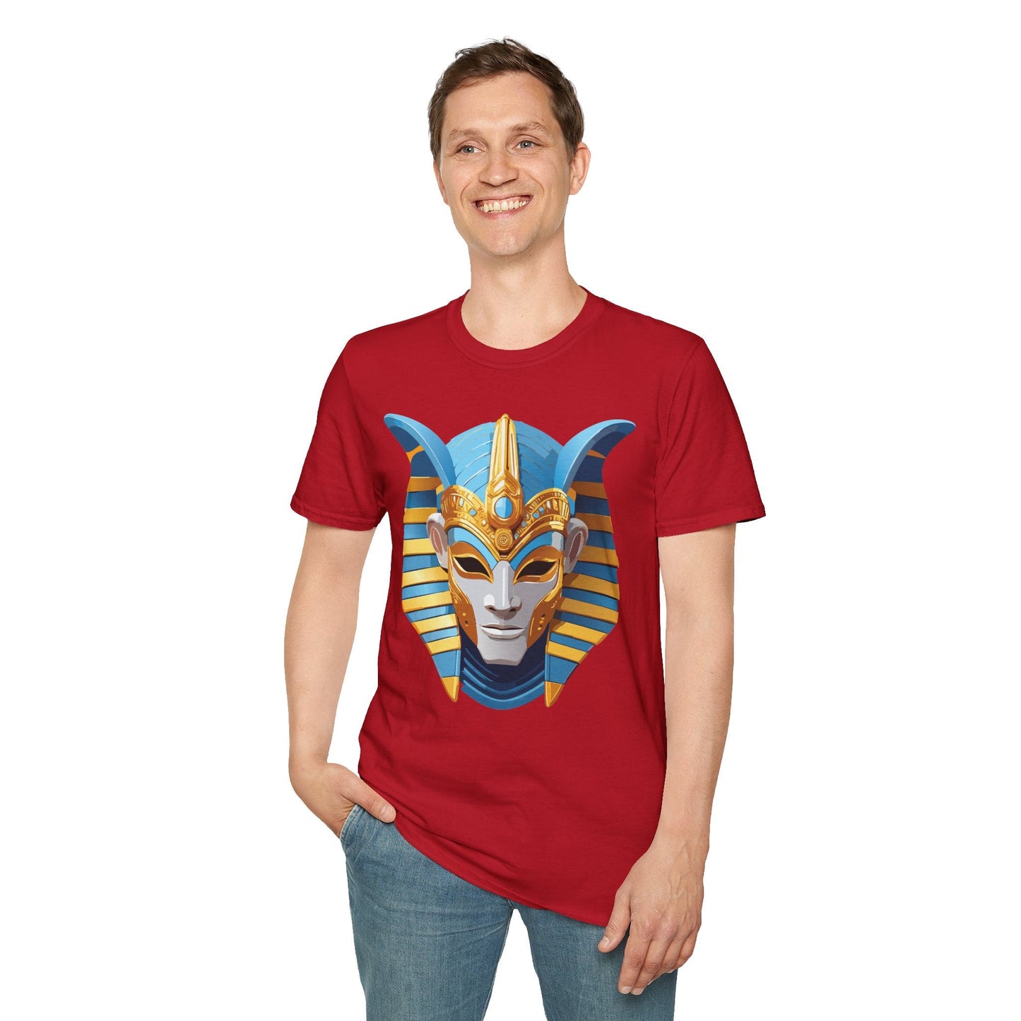 Mask Graphic Unisex Cotton Masquerade Design Artwork Tee 21