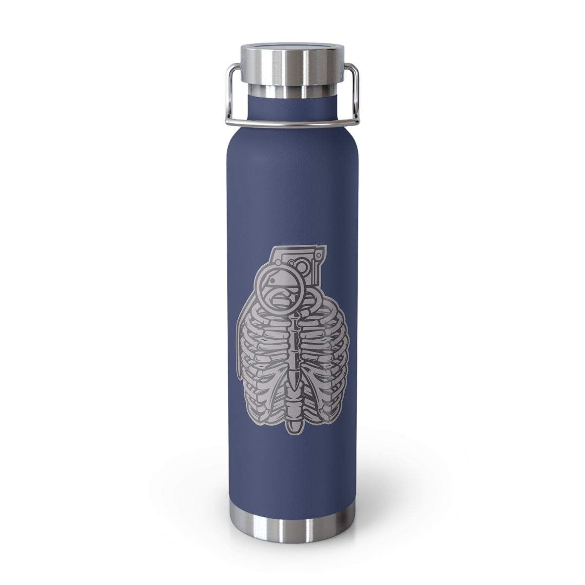 22oz Copper Insulated Water Bottle with Cartoon Design - CV90