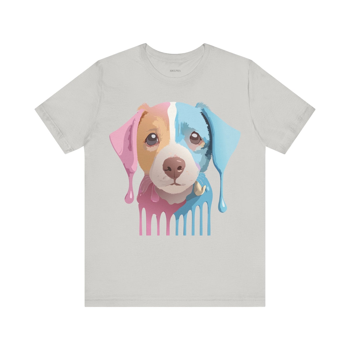 Unisex Dog Graphic Tee With Vintage Inspired Artwork By Adelpha Short Sleeve Casual Shirt