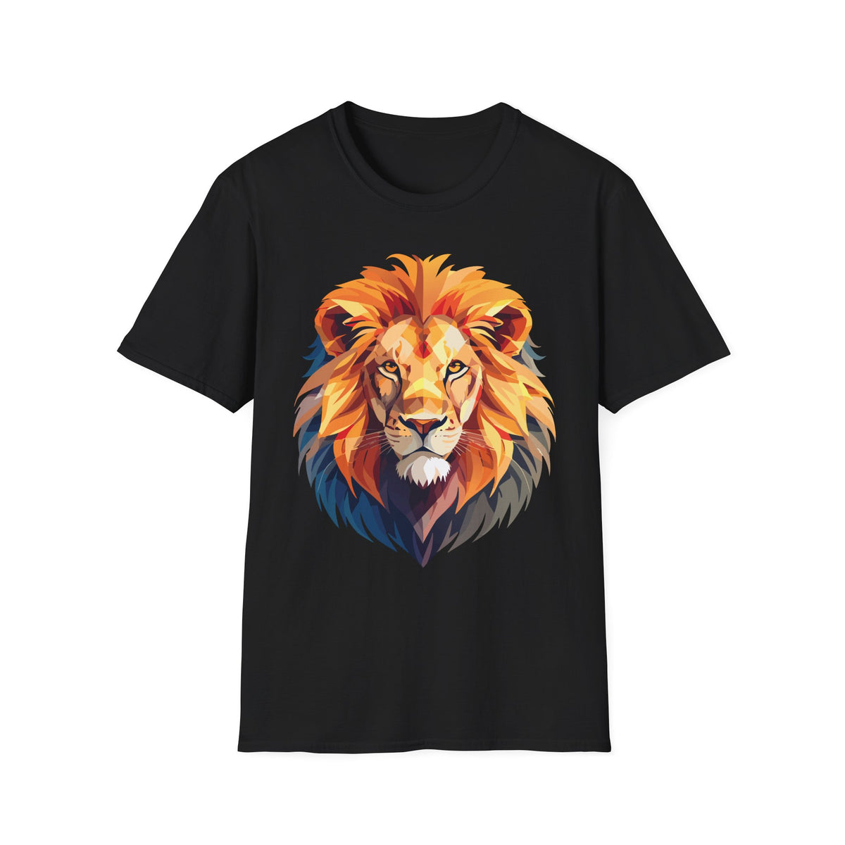 Colorful Geometric Lion T-Shirt | Lion Head Tee