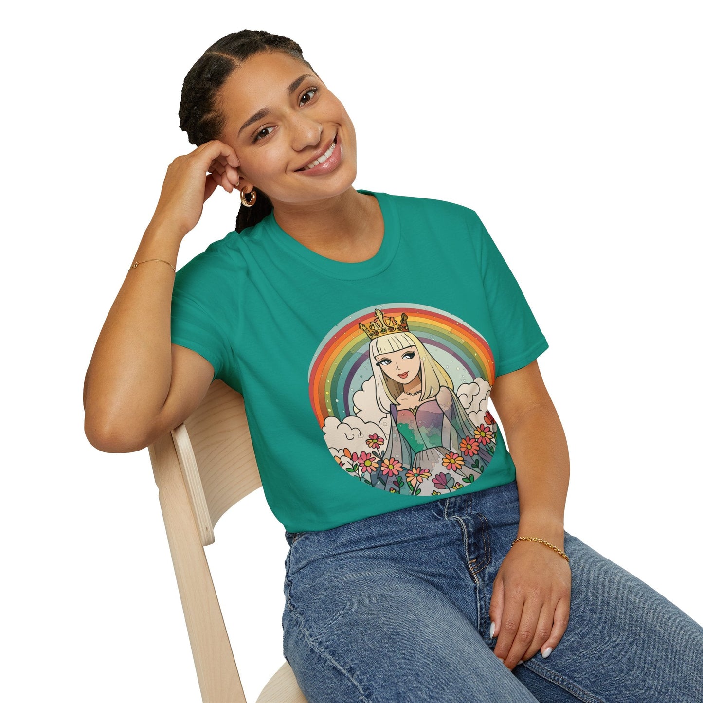 Womens Graphic T Shirt Art Design Tee Softstyle 100 Percent Ring Spun Cotton Comfort